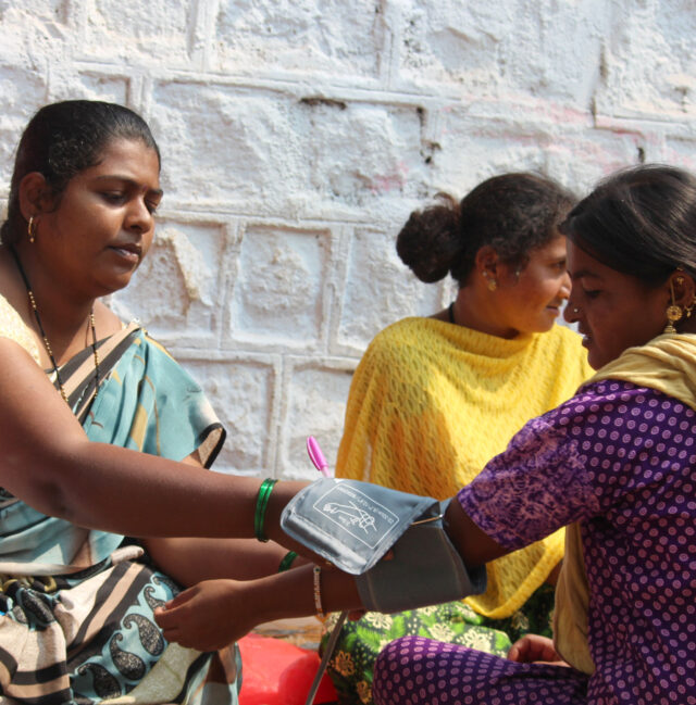 NCD Project | Health checkups during CRP (community resource person) reviews, India, 16.03.2021 |© FIND & MYRADA/Shivram Manthena