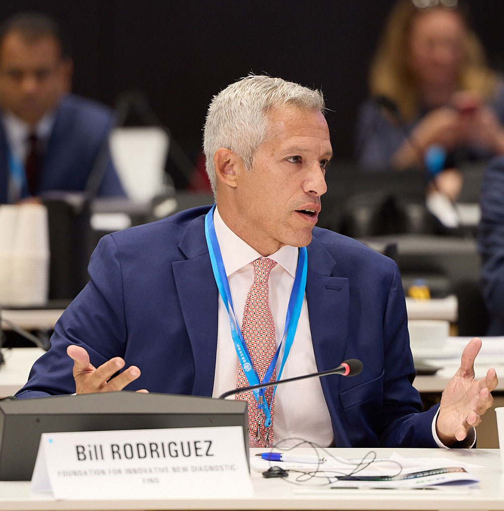 Bill Rodriguez, FIND CEO, at the H20 Summit in Geneva on 2 September 2022. Photographer: Diego de León Sagot (VisuaLive Productions)