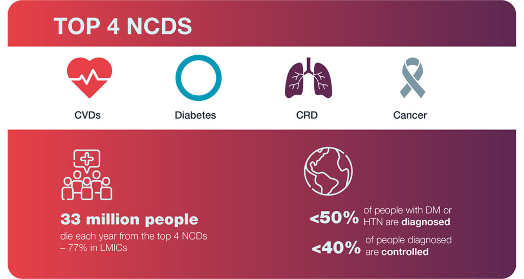 Top 4 Non-communicable diseases